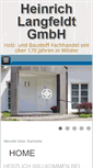 Mobile Screenshot of holz-langfeldt.de